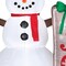 Airblown Snowman with Sign LED Lightshow 83 Inflatable Outdoor Yard Decor